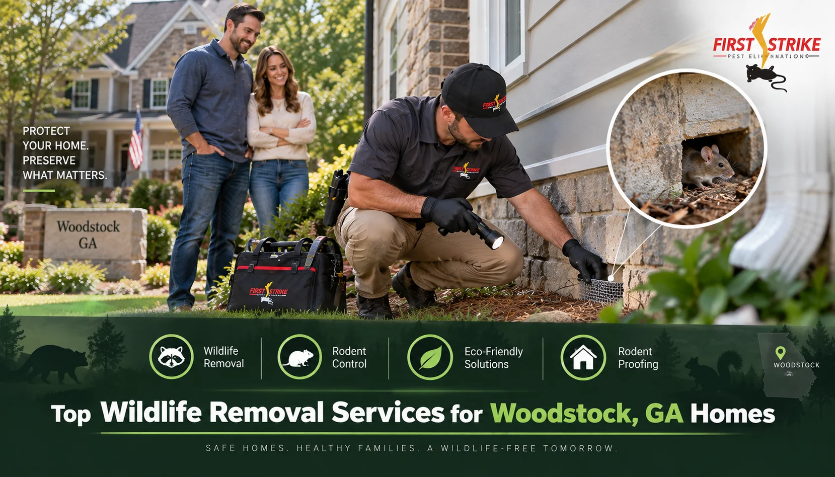 Top Wildlife Removal Services for Woodstock, GA Homes  