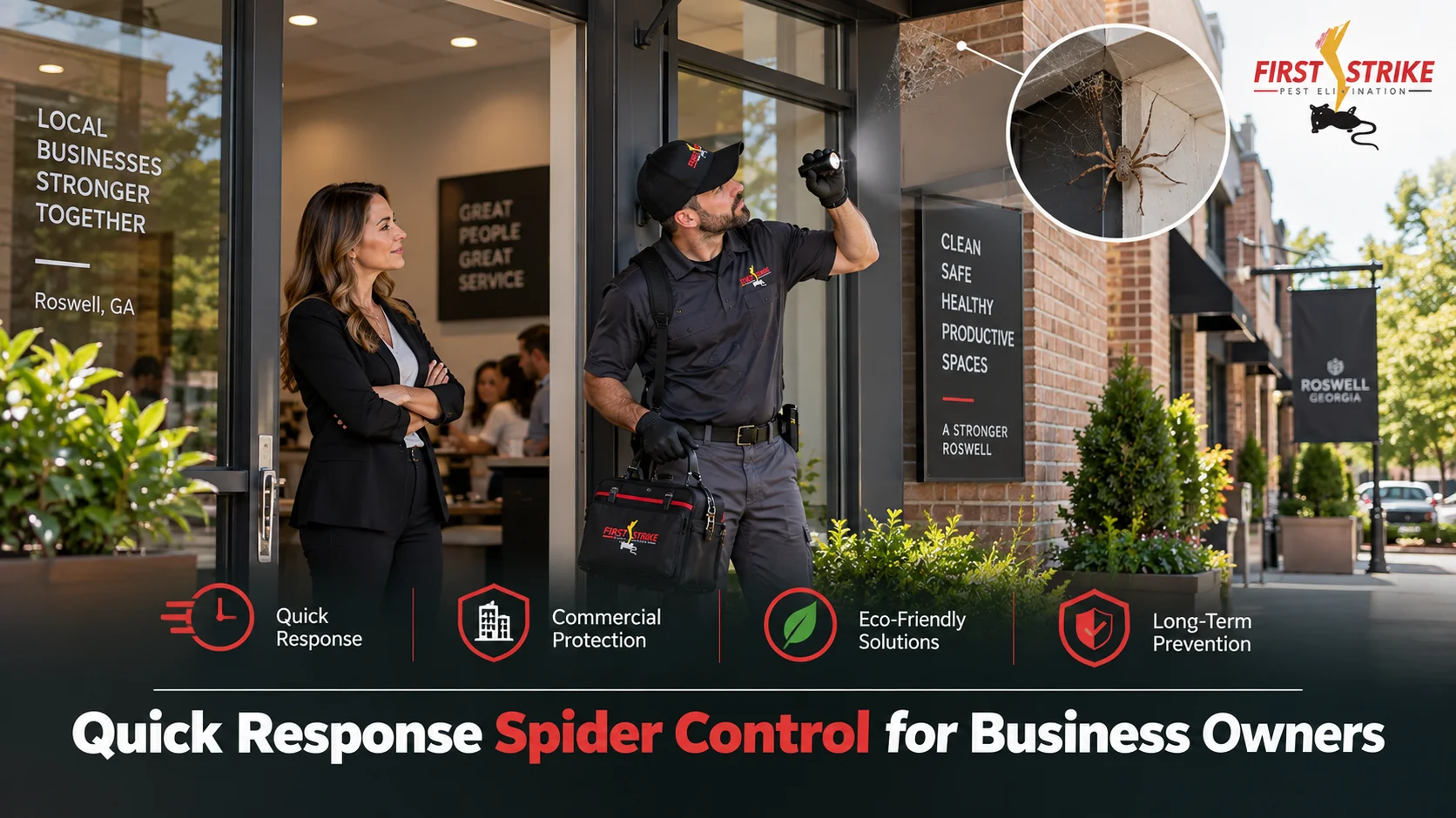 Quick Response Spider Control for Business Owners